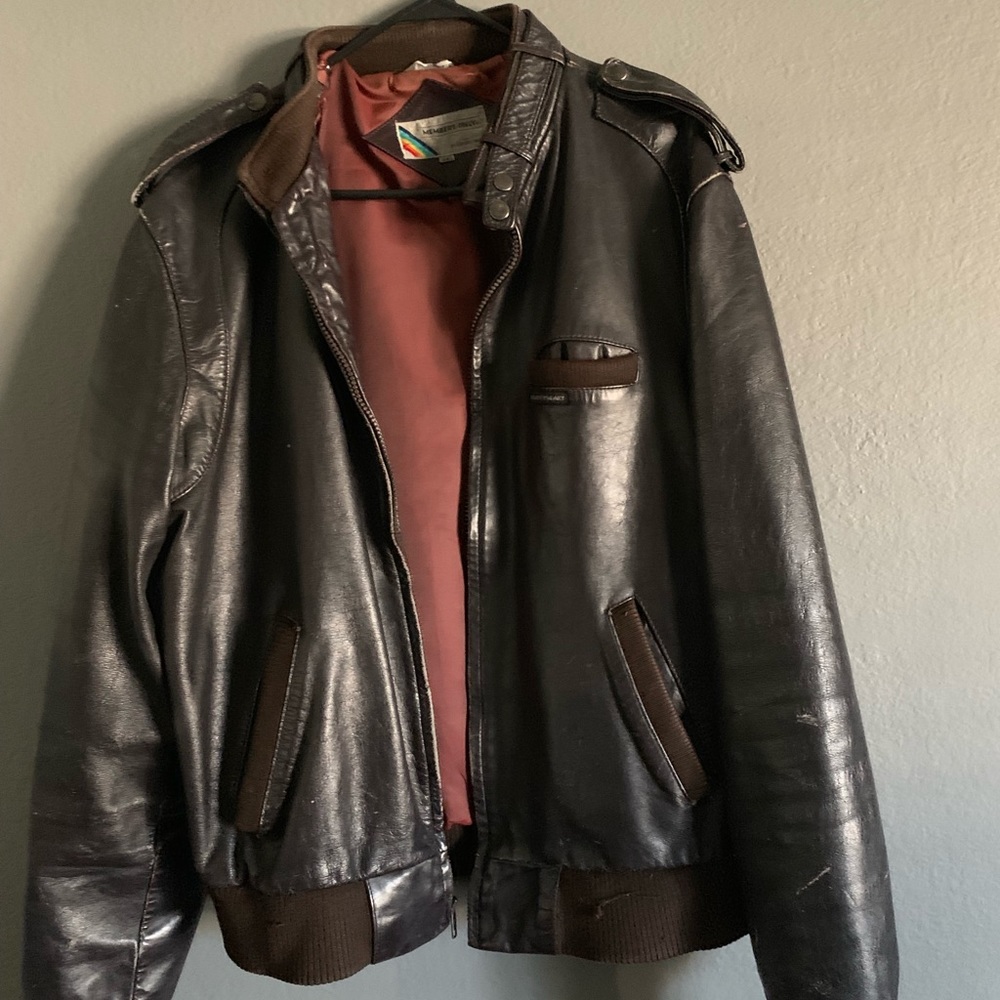 Members Only Leather Jacket Vintage